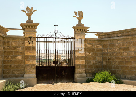 Entrance to the at Qasr el Yahud site Stock Photo