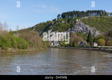 River Meuse in Belgium Ardennes Stock Photo