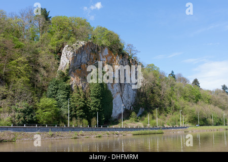 River Meuse in Belgium Ardennes Stock Photo