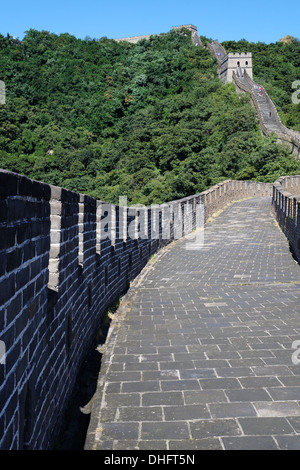 The Great Wall of China at Mutianyu Stock Photo