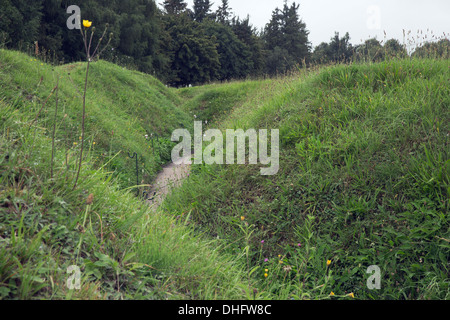 Trench in the Newfoundland Memorial Stock Photo