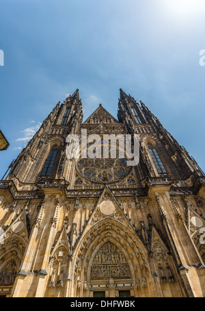 St. Vitus Cathedral interior in Prague, Czech Republic Stock Photo