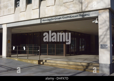 Manchester Crown Court in Crown Square, Manchester. Stock Photo