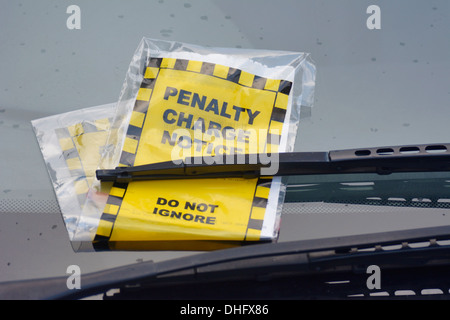 Penalty Charge notice - also known as a Parking Ticket. Stock Photo