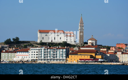 Piran Church Stock Photo