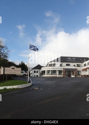 Exterior of Royal Hotel Ullapool Scotland  November 2013 Stock Photo