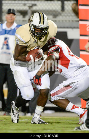 - Orlando, FL, U, . 9th Nov, 2013. S: Central Florida running back Storm Johnson (8) fumbles after being hit by Houston linebacker Derrick Mathews (49) during 1st half NCAA football game action between the Houston Cougars and the UCF Knights at Bright House Networks Stadium in Orlando, Fl. © csm/Alamy Live News Stock Photo