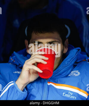 Madrid, Spain. 9th Nov, 2013. Real Madrid goalkeeper Iker Casillas during a Spanish La Liga soccer match between Real Madrid and Real Sociedad at the Santiago Bernabeu stadium in Madrid, Spain, on November 9, 2013.Photo: Rodrigo Garcia/NurPhoto © Rodrigo Garcia/NurPhoto/ZUMAPRESS.com/Alamy Live News Stock Photo