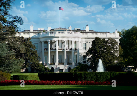 White house in Washington D.C. home of the President. Stock Photo