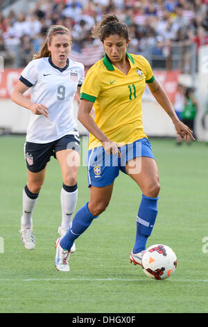 - Orlando, FL, USA: Brazil forward Cristiane (11) during first half soccer game action between Brazil and USA Women's National Team at the Orlando Citrus Bowl in Orlando, Fl. 10th Nov, 2013. Credit:  csm/Alamy Live News Stock Photo