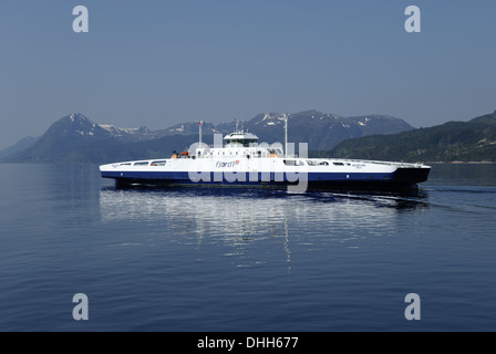 Ferry Moldefjord in Norway Stock Photo