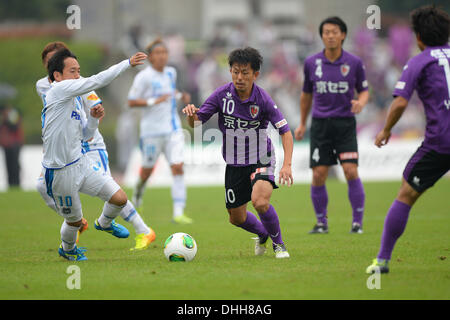 Kyoto, Japan. 10th Nov, 2013. Kohei Kudo (Sanga) Football / Soccer : 2013 J.League Division 2 match between Kyoto Sanga F.C 0-2 Gamba Osaka at Nishikyogoku Stadium in Kyoto, Japan . © AFLO/Alamy Live News Stock Photo