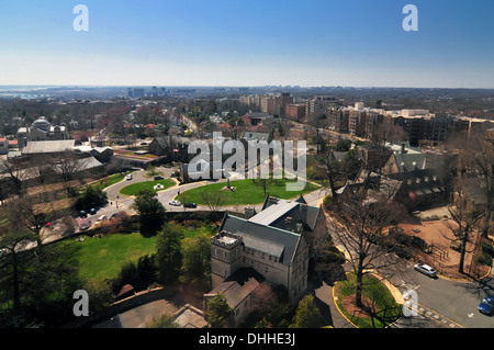 aerial over us capital city - washington dc Stock Photo