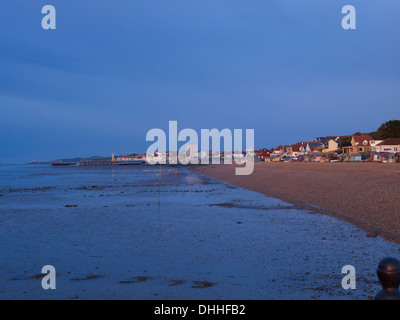Herne Bay sea front and beach Kent England UK Stock Photo