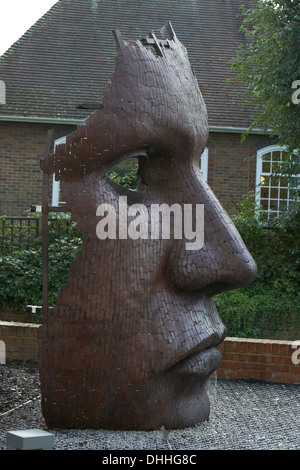 Rick Kirby statue bulkhead purchased by Canterbury city council in 2003 Stock Photo