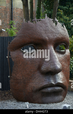 Rick Kirby statue bulkhead purchased by Canterbury city council in 2003 Stock Photo