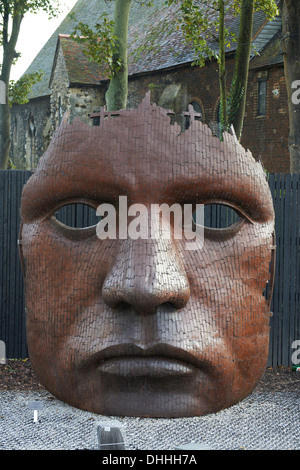 Rick Kirby statue bulkhead purchased by Canterbury city council in 2003 Stock Photo