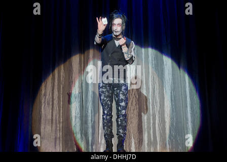 Prague, Czech Republic . 09th Nov, 2013. The Illusionists, show of seven magicians entitled Witness The Impossible pictured in Prague, Czech Republic on November 9, 2013. (CTK Photo/Vit Simanek) © CTK/Alamy Live News Stock Photo