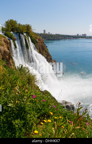 Lower Dueden Waterfall, Lara, Antalya, Antalya Province, Turkey Stock Photo