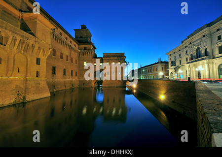 Castello Estense, Ferrara, Emilia-Romagna, Italy Stock Photo