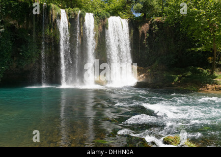 Upper Düden Falls, Düden Şelalesi, Düden-başı Piknik Alanı Park, Antalya, Antalya Province, Turkey Stock Photo