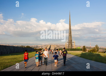 Tsitsernakaberd memorial monument of the Armenian Genocide, yerevan, Armenia Stock Photo