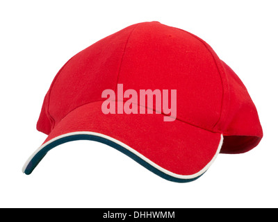 red baseball cap - front view Stock Photo