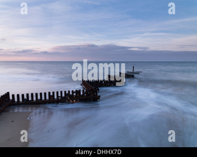 A view of the beach at Caister on Sea in Norfolk, England Stock Photo