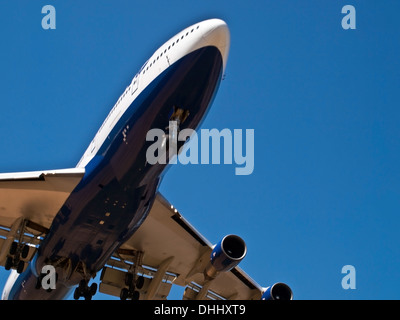 detail of modern jet aircraft Stock Photo