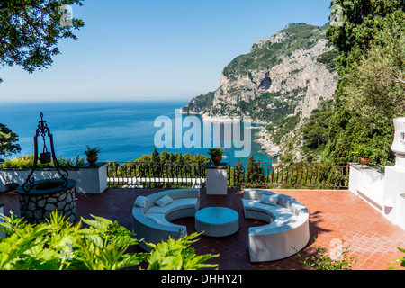 View to Marina Piccola, Capri, Campania, Italy Stock Photo