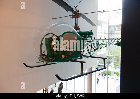 Bell-47D1 Helicopter by Arthur Young. The Museum of Modern Art ( Moma ) Manhattan, New York City, United States of America. Stock Photo