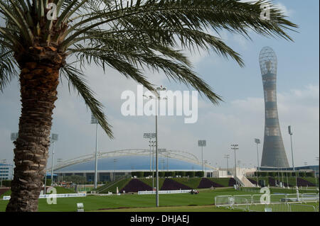 Doha, Qatar. 09th Jan, 2013. The Aspire Zone Sports City is pictured in Doha, Qatar Credit:  Action Plus Sports/Alamy Live News Stock Photo