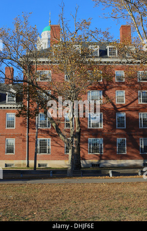 Sunny fall day at Harvard University campus in Cambridge, MA, USA on November 3, 2013. Stock Photo