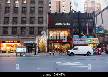 McDonalds Restaurant, Manhattan, New York City, United States of America. Stock Photo