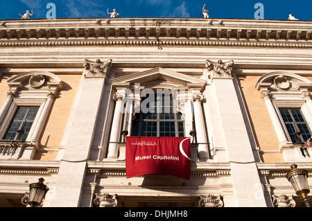 Capitoline Museums in Palazzo dei Conservatori, at Piazza del Campidoglio, Capitoline Hill, Rome, Italy Stock Photo