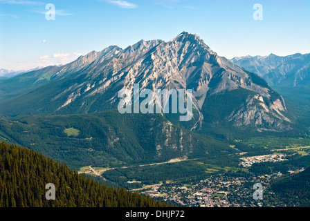 Cascade mountain in Banff National Park, BC, Canada Stock Photo