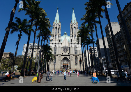 Brazil, Sao Paulo, Se, Catedral da Se, square Praca da Se Stock Photo - Alamy