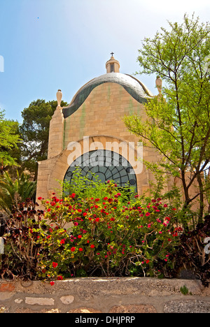 Mount of Olives,Dominus flevit church, Jerusalem, Israel Stock Photo