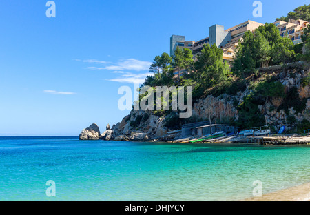 Europe, Spain,  Balearic islands, Eivissa, Ibiza, the Sant Miquel beach Stock Photo