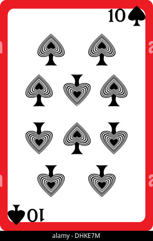 ten of spades Stock Photo