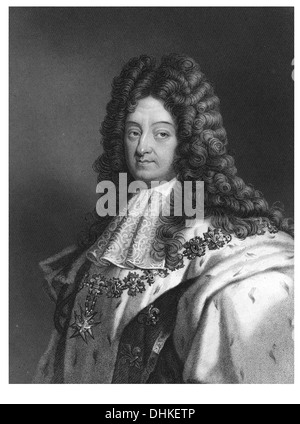 Louis XIV known as Louis the Great (Louis le Grand) or the Sun King (le Roi-Soleil), Stock Photo
