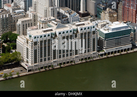 aerial photograph East River Esplanade Hospital for Special Surgery, Manhattan, New York City