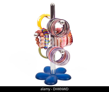 costume jewelry on holder Stock Photo