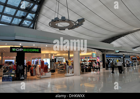 duty free shop Suvarnabhumi airport interior Bangkok Thailand Stock Photo