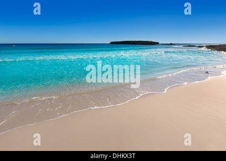 Menorca Platja de Binigaus beach Mediterranean paradise in Balearic islands Stock Photo