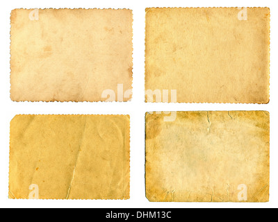 old paper set Stock Photo