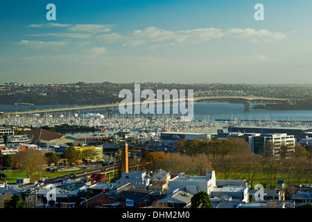 View of Harbour Bridge, Auckland, Monday, July 08, 2013. Stock Photo