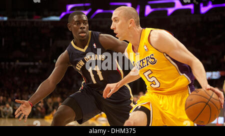 Circa 2010 Steve Blake Game Worn Los Angeles Lakers Warmup Uniform