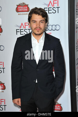 Los Angeles, California, USA. 12th Nov, 2013. Emile Hirsch attending The AFI FEST 2013 Presented By Audi Premiere Of ''Lone Survivor'' held at the TCL Chinese Theatre in Hollywood, California on November 12, 2013. 2013 Credit:  D. Long/Globe Photos/ZUMAPRESS.com/Alamy Live News Stock Photo