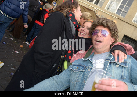 Carnival, which is known as 'Fastelovend' in the local Kölsch dialect, is very important in Cologne. 11:11 a.m. on 11th November Stock Photo